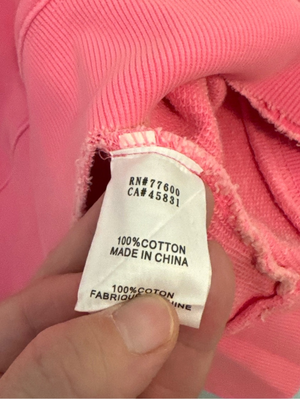 Free People X Sandrine Rose Pink Crewneck Sweatshirt, Large 100% cotton - Picture 4 of 4